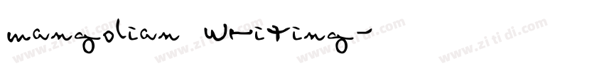 mangolian writing字体转换